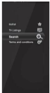 Initial TV Listings Search Terms and conditions