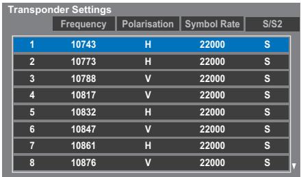 TOSHIBA TL966 - To add a transponder: - 2