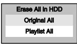 TOSHIBA RD-XV45 - With "Erase All in HDD" selected, press [ENTER]. - 1