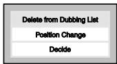 TOSHIBA RD-XV45 - Changing the order of the dubbing list - 1