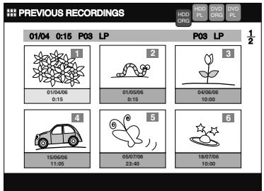 TOSHIBA RD-XV45 - Press [TOP MENU]. - 1