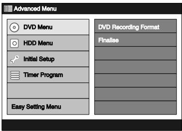 TOSHIBA RD-XV45 - Press [SETUP]. - 1