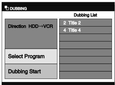 TOSHIBA RD-XV45 - Press [DUBBING MODE]. - 6