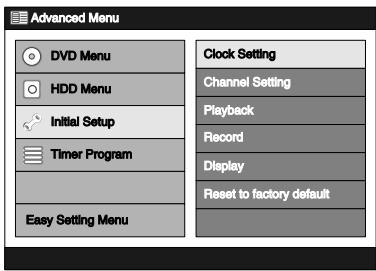 TOSHIBA RD-XV45 - Press [SETUP]. - 2