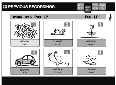 TOSHIBA RD-XV45 - Press [TOP MENU]. - 1