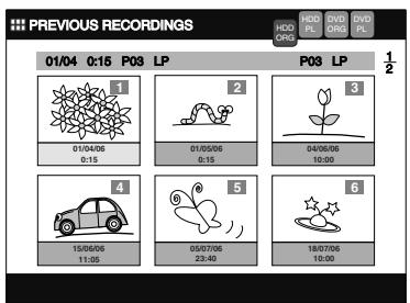 TOSHIBA RD-XV45 - Press [TOP MENU]. - 1