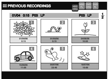 TOSHIBA RD-XV45 - Press [TOP MENU]. - 1
