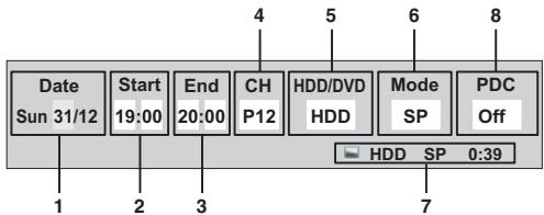TOSHIBA RD-XV45 - Select a line indicated "New Program" using [Cursor ▲ / ▼], then press [ENTER]. - 1
