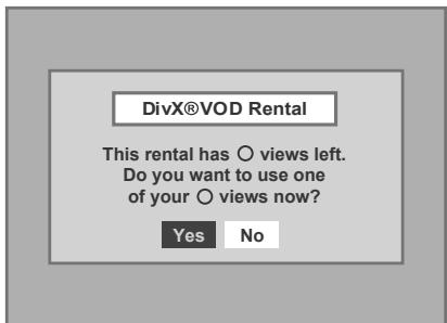 TOSHIBA RD-XV45 - Hint for the purchased or rental official DivX® Certified product - 1