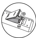 TOSHIBA RD-XV45 - Installing batteries in the remote control - 2