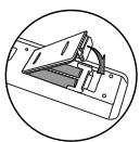 TOSHIBA RD-XV45 - Installing batteries in the remote control - 3