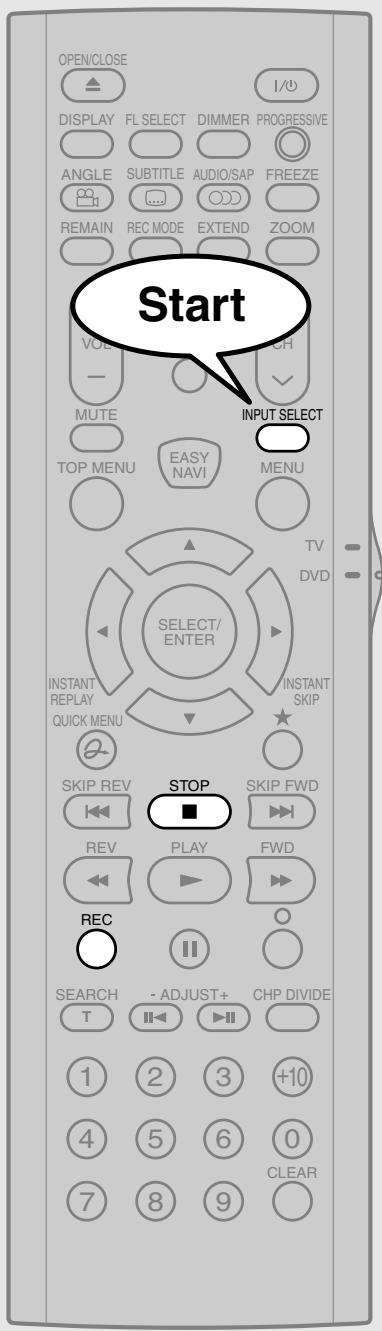 OPEN/CLOSE DISPLAY FL SELECT DIMMER PROGRESSIVE ANGLE SUBTITLE AUDIO/SAP FREEZE REMAIN REC MODE EXTEND ZOOM MUTE INPUT SELECT TOP MENU EASY MENU MENU TV DVD SELECT/ ENTER INSTANT REPLAY QUICK MENU INSTANT SKIP SKIP REV STOP SKIP FWD REV PLAY FWD REC SEARCH - ADJUST+ CHP DIVIDE T