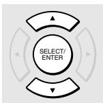 TOSHIBA D-R4 - Select "Aspect ratio (Video mode)" and press SELECT/ENTER. - 1