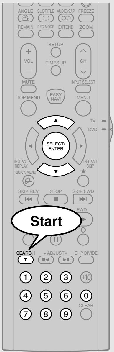 ANGLE SUBTITLE AUDIO/SAP FREEZE REMAIN REC MODE EXTEND ZOOM + VOL SETUP TIMESLIP CH MUTE INPUT SELECT TOP MENU EASY MENU MENU SELECT/ ENTER TV DVD INSTANT REPLAY QUICK MENU INSTANT SKIP SKIP REV STOP SKIP FWD FWD Start SEARCH - ADJUST+ CHP DIVIDE T II II ① ② ③ +10 ④ ⑤ ⑥ ⑦ ⑧ ⑨ CLEAR