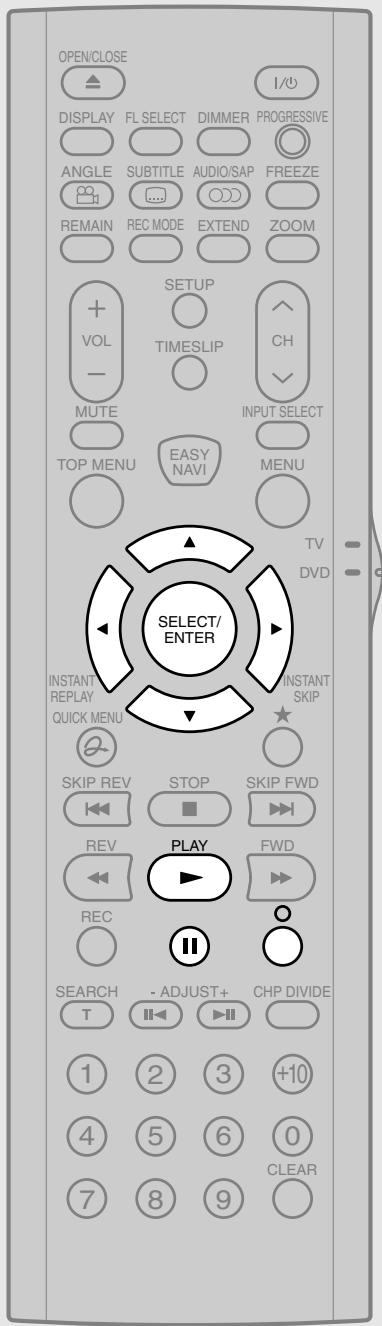 OPEN/CLOSE DISPLAY FL SELECT DIMMER PROGRESSIVE ANGLE SUBTITLE AUDIO/SAP FREEZE REMAIN REC MODE EXTEND ZOOM + + VOL - MUTE TOP MENU EASY NAVI INPUT SELECT MENU TV DVD SELECT/ ENTER INSTANT REPLAY QUICK MENU INSANT SKIP SKIP REV STOP SKIP FWD REV PLAY FWD REC SEARCH - ADJUST+ CHP DIVIDE T II II II 1 2 3 +10 4 5 6 0 7 8 9 CLEAR