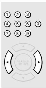 ① ② ③ ④ ⑤ ⑥ ⑦ ⑧ ⑨ SELECT/ ENTER