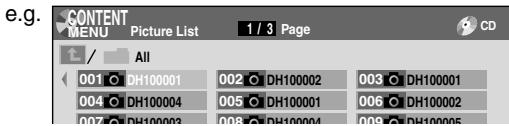 TOSHIBA D-R4 - ● On "CONTENT MENU Picture List" - 2