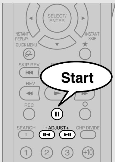 SELECT/ ENTER INSTANT REPLAY QUICK MENU SKIP REV REV REC Search T - ADJUST+ CHP DIVIDE 1 2 3 +10 INSTANT SKIP Start