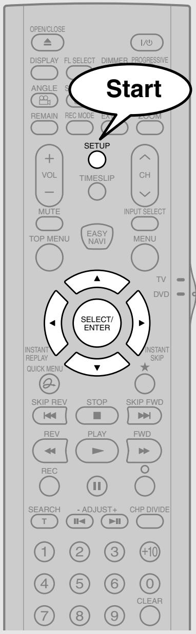 OPEN/CLOSE DISPLAY FL SELECT DIMMER PROGRESSIVE ANGLE S REMAIN REC MODE EXPL ZOOM SETUP VOL TIMESLIP CH MUTE INPUT SELECT TOP MENU EASY MENU MENU TV DVD SELECT/ ENTER INSTANT REPLAY QUICK MENU INSTANT SKIP SKIP REV STOP SKIP FWD REV PLAY FWD REC SEARCH - ADJUST+ CHP DIVIDE T 1 2 3 +10 4 5 6 0 7 8 9 CLEAR
