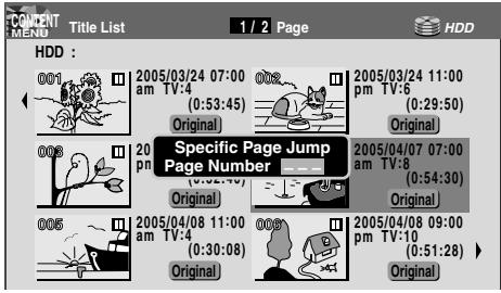 TOSHIBA RD-XS34 - ■ Jumping to a specified page - 1
