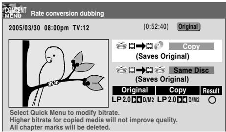 TOSHIBA RD-XS34 - Rate Conversion Dubbing for Part by Part - 4