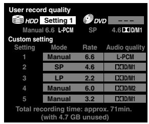 TOSHIBA RD-XS34 - User record quality - 1