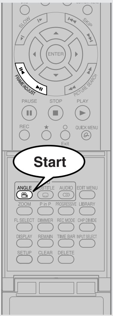 TOSHIBA RD-XS34 - Selecting the camera angle - 1