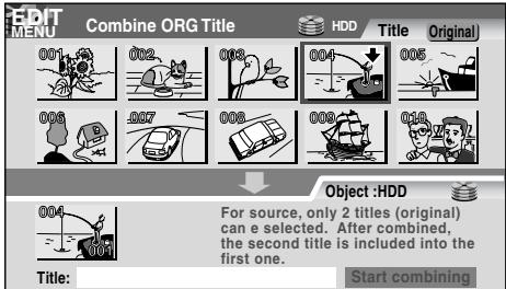 TOSHIBA RD-XS34 - Press ◀/▶ to select the location to put the part and press ENTER. - 2