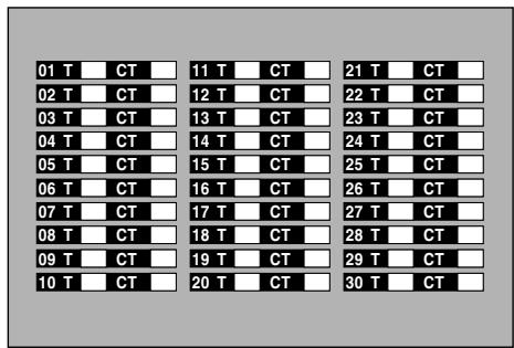 TOSHIBA RD-XS34 - Memory list - 1