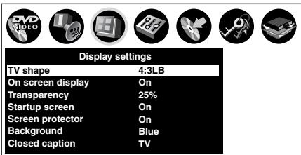 TOSHIBA RD-XS34 - Press ◀/▶ to select the icon of a group that contains a desired item, then press ENTER. - 2