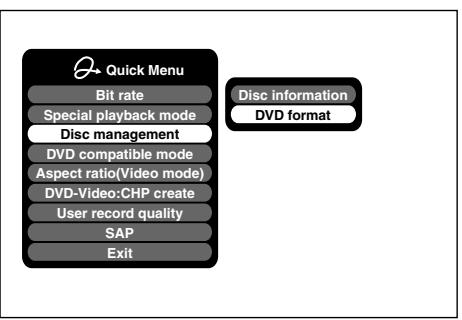 TOSHIBA RD-XS34 - Initializing a DVD-RAM/RW disc (Logical Format) - 2
