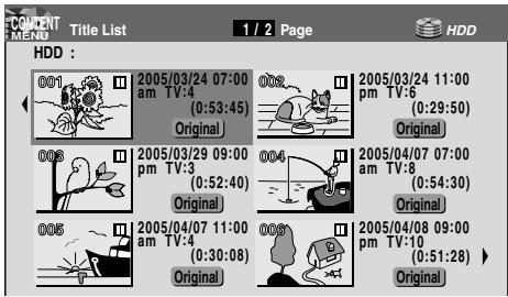 TOSHIBA RD-XS34 - Press CONTENT MENU. - 2