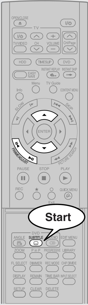 TOSHIBA RD-XS34 - Selecting Subtitles - 1