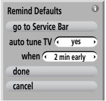 TOSHIBA RD-XS34 - To change reminder defaults - 1