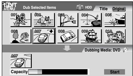 TOSHIBA RD-XS34 - Press ◀/▶ to select a location to place the selected part, then press ENTER. - 2