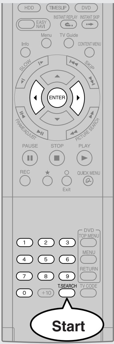 TOSHIBA RD-XS34 - Locating a specific point by entering its elapsed time (Time Search) - 1