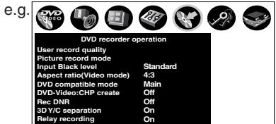 TOSHIBA RD-XS34 - Select "DVD recorder operation" and press ENTER. - 2