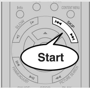 TOSHIBA RD-XS34 - Skipping to the next/previous chapter or track - 1