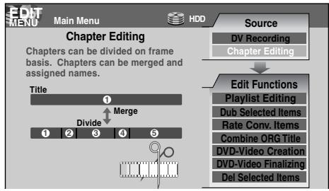 TOSHIBA RD-XS34 - Press EDIT MENU. - 2