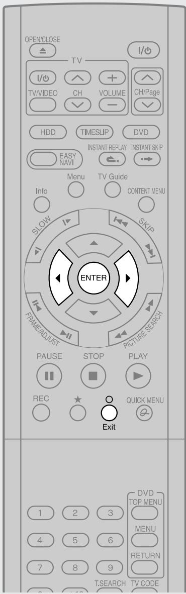 TOSHIBA RD-XS34 - Press ENTER. - 3