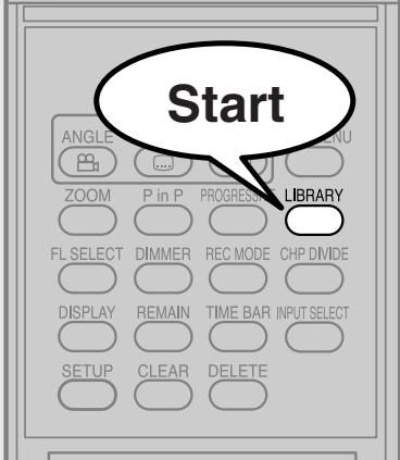TOSHIBA RD-XS34 - Basic operation of the Library system - 2