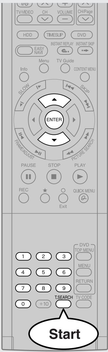 TOSHIBA RD-XS34 - Locating by entering the number of a desired section - 1