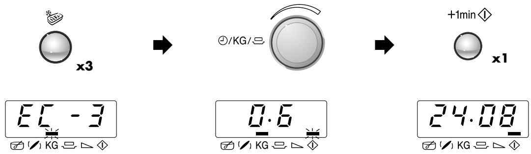 SHARP R-24ST/2B34 - Esempio 2 per COTTURA EXPRESS/SCONGELARE EXPRESS: - 1