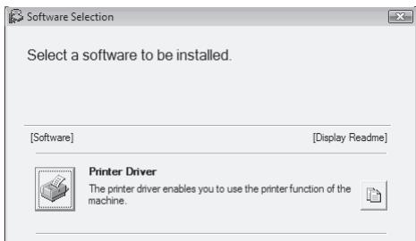 SHARP R-D - Click the "MFP Driver" button. - 2