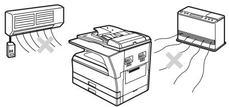 SHARP R-D - Do not install your machine in areas that are: - 4
