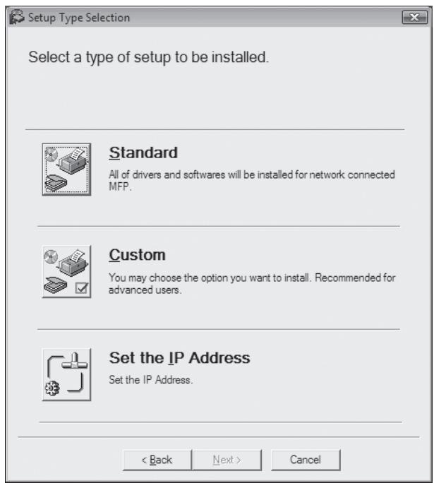 SHARP R-D - Click the "Standard" button. - 1