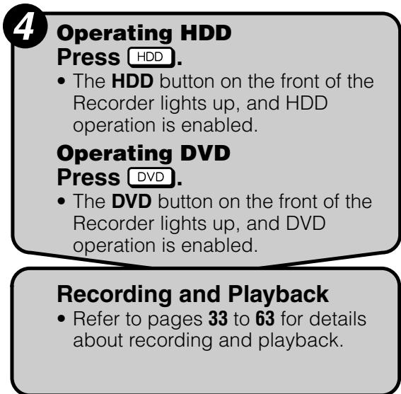 SHARP DV-HR300F - Preparation to Operate This Recorder - 4