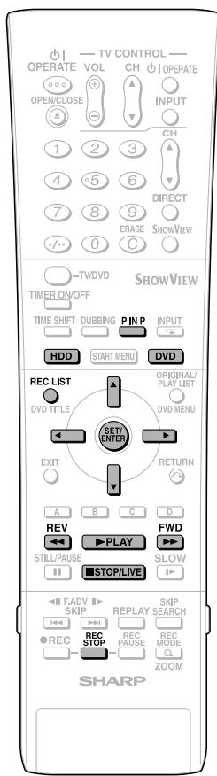 SHARP DV-HR300F - NOTE - 1