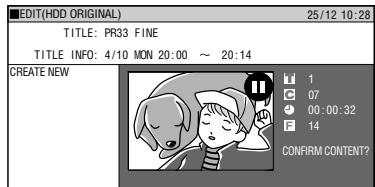 SHARP DV-HR300F - Find the place where you want to end copying, then press SET/ENTER. - 1