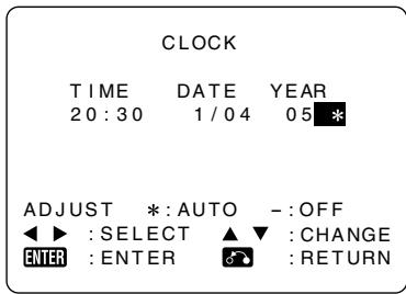 SHARP DV-HR300F - Auto Clock Setting Press  /▶ to select “\*”. Press ▲/▼ to change between auto clock on/off (“\*” is “ON”, “-” is “OFF”). - 1